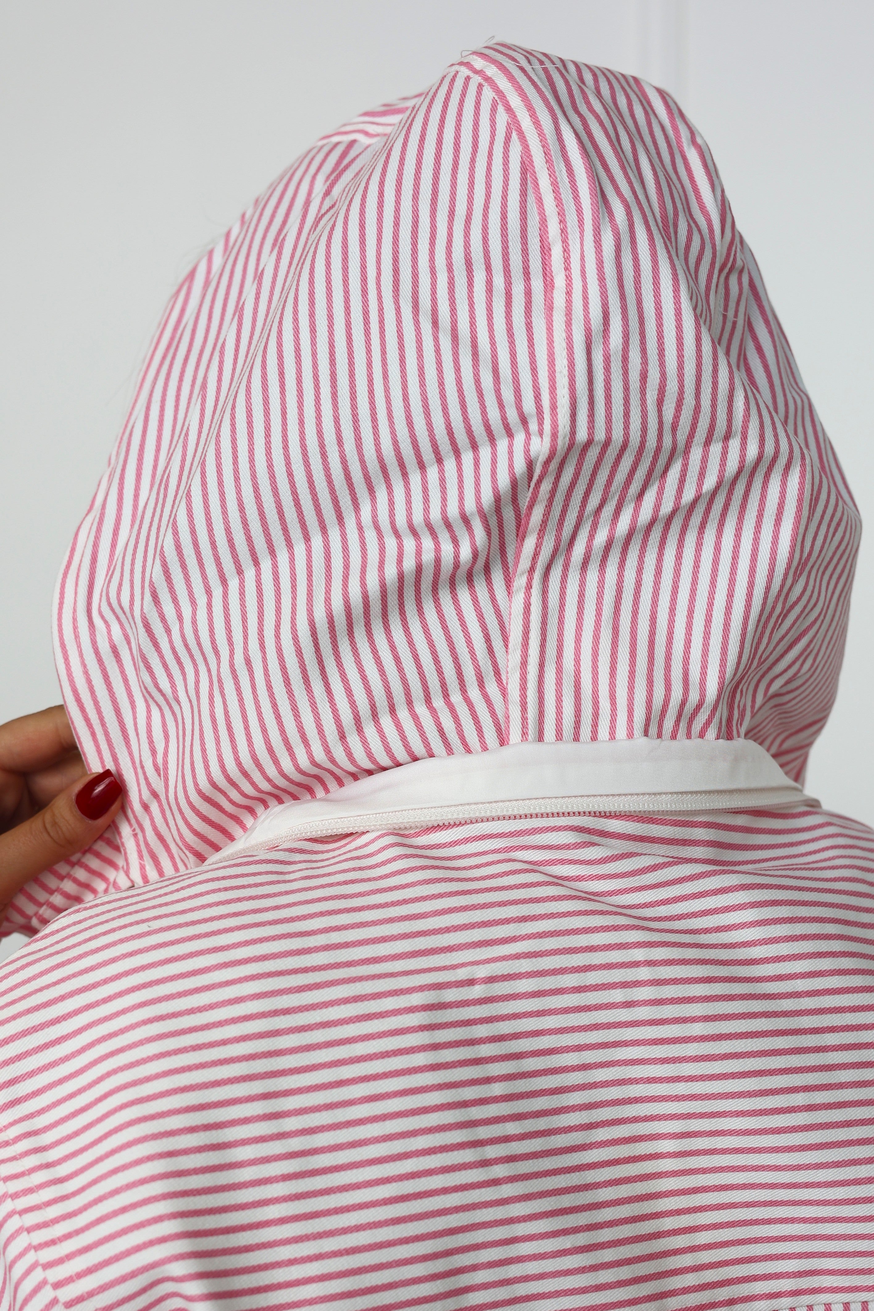 VESTE À CAPUCHE STRIPÉA