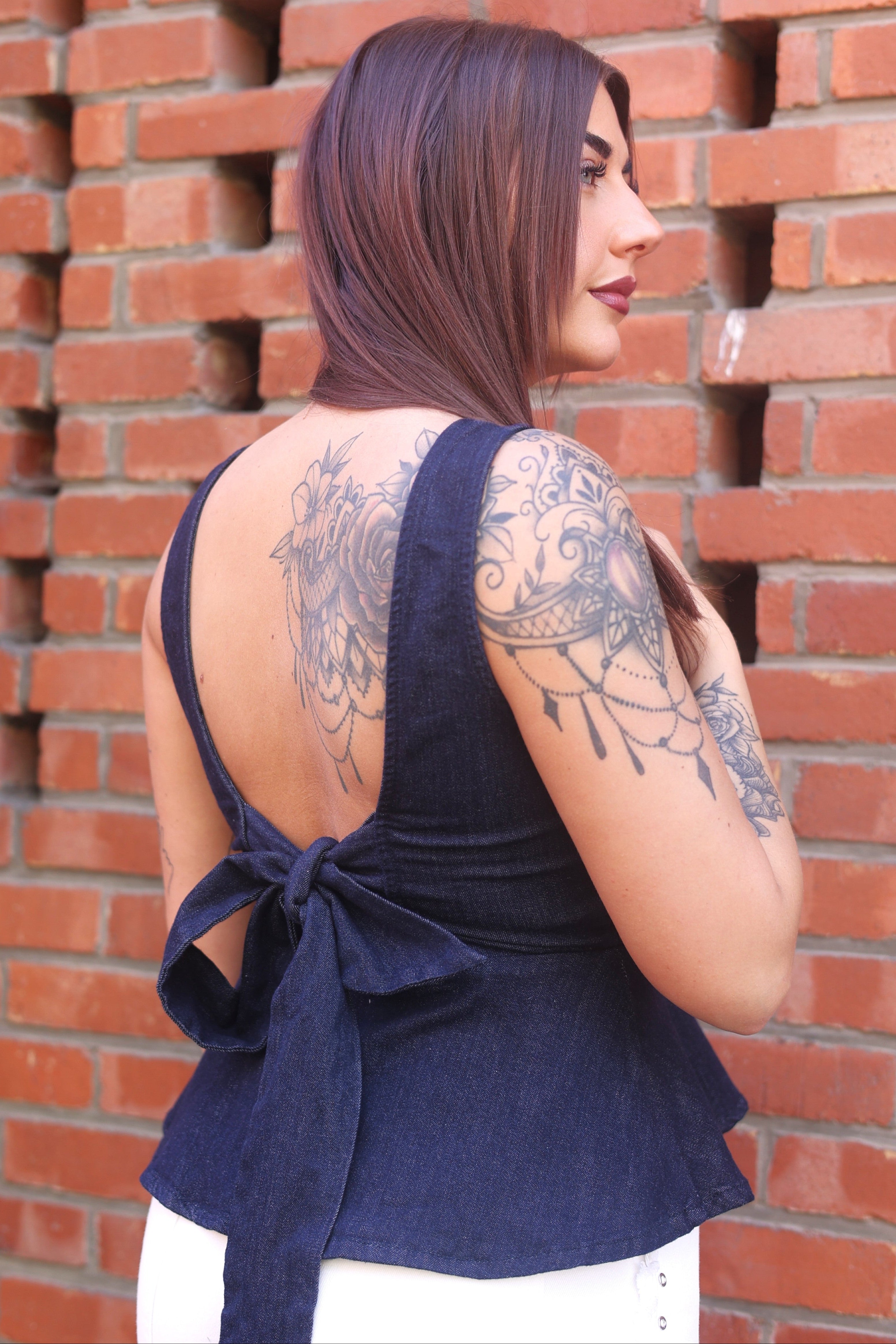 TOP DENIM ELIE